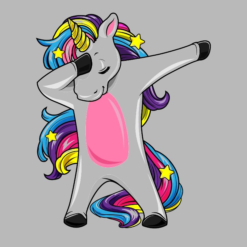 Dabbing Einhorn Regenbogen Mädchen Geschenk