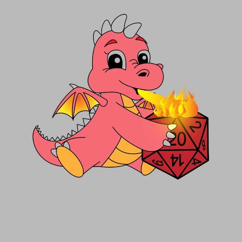 Cube dice game Dragon