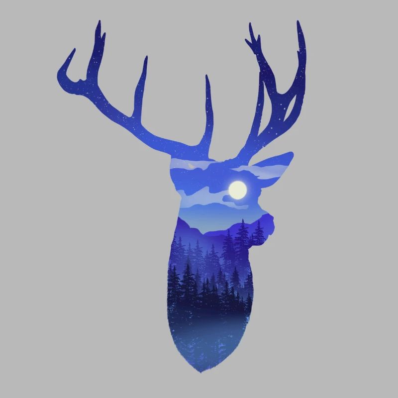 Ciel nocturne de cerf