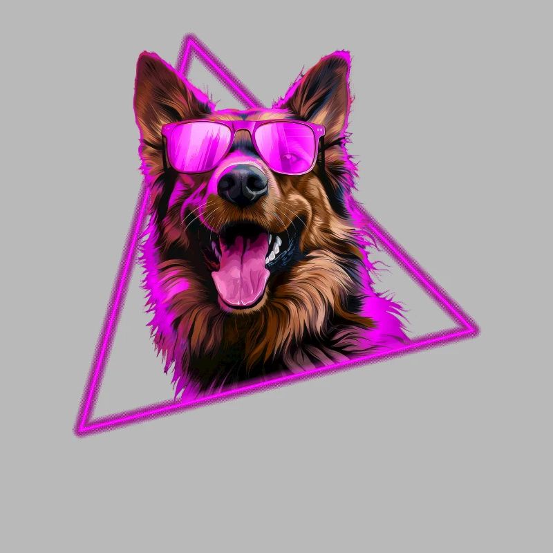 Deutscher Schäferhund mit Sonnenbrille