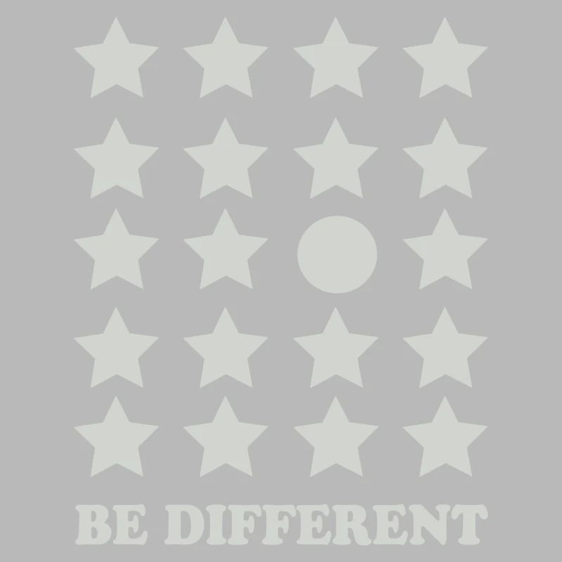 Be Different Star Grid Circle