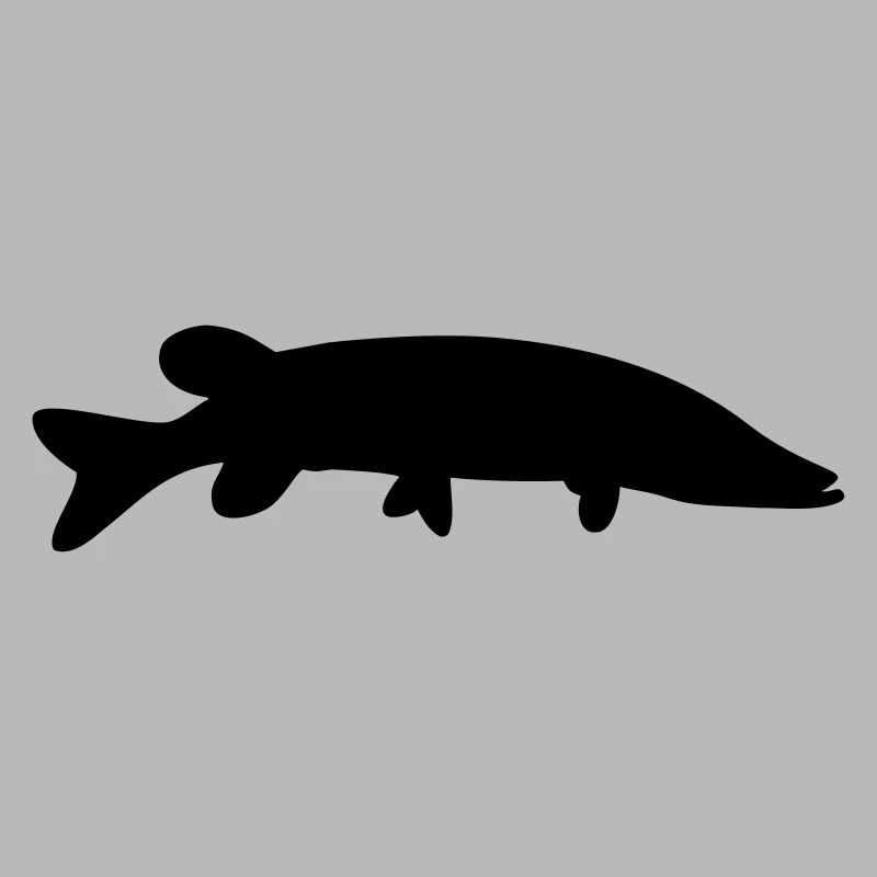 Fish silhouette pike