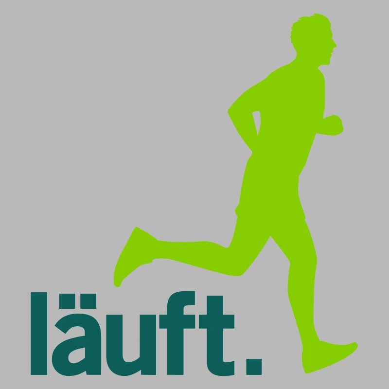 Runner man is running. Vector