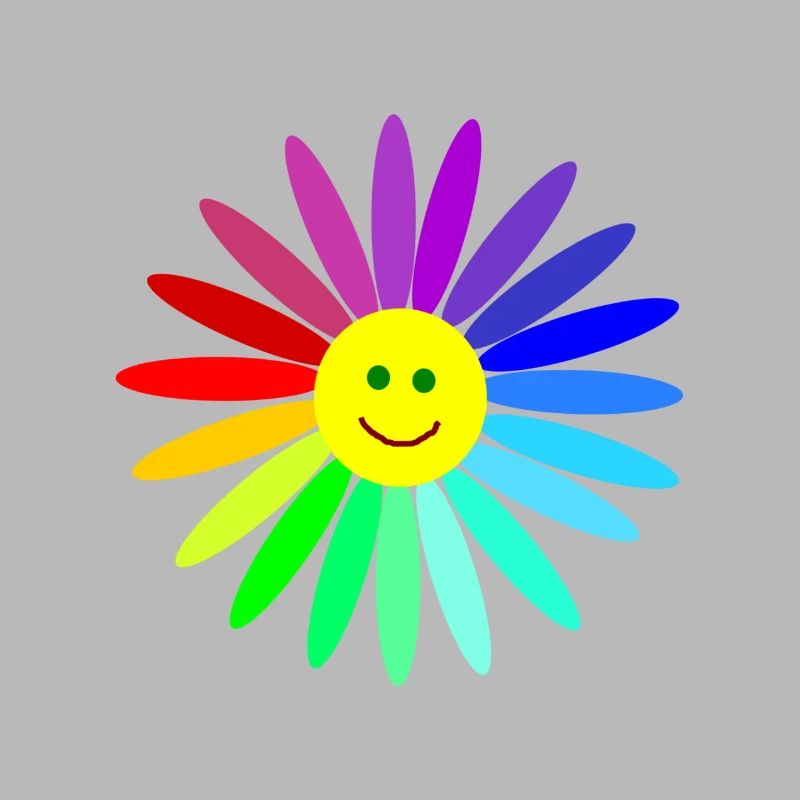 lachende regenbogenblume