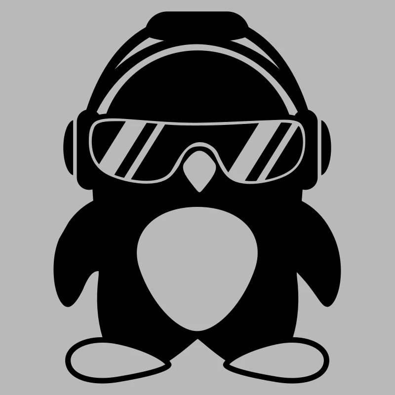 Pingouin avec un casque