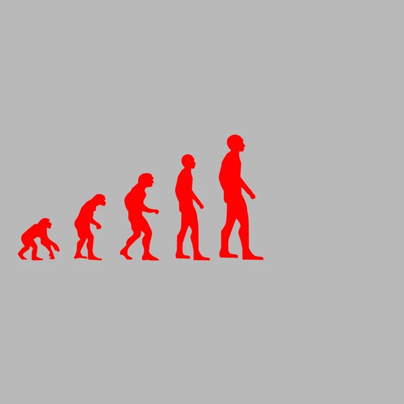 Evolution håndboldtrøje idé gave rød hvid