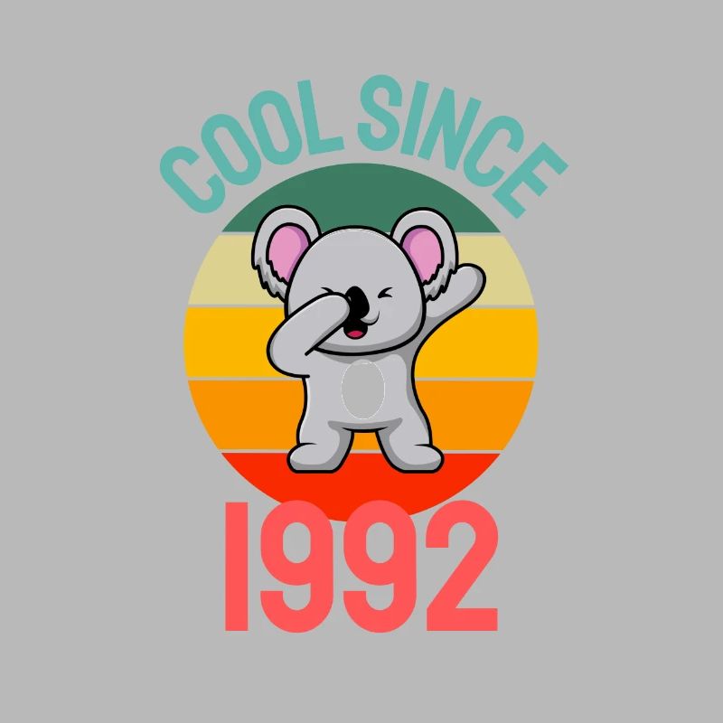 Cool since 1992 Retro Dabbing Koala 30th birthday