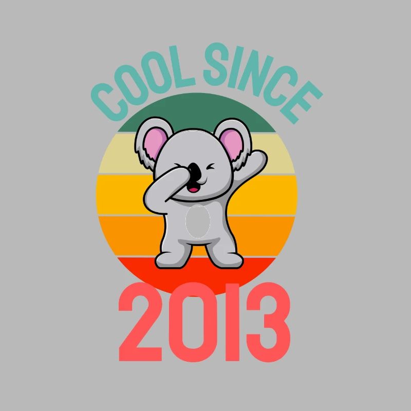 Cool since 2013 Retro Dabbing Koala 9th birthday