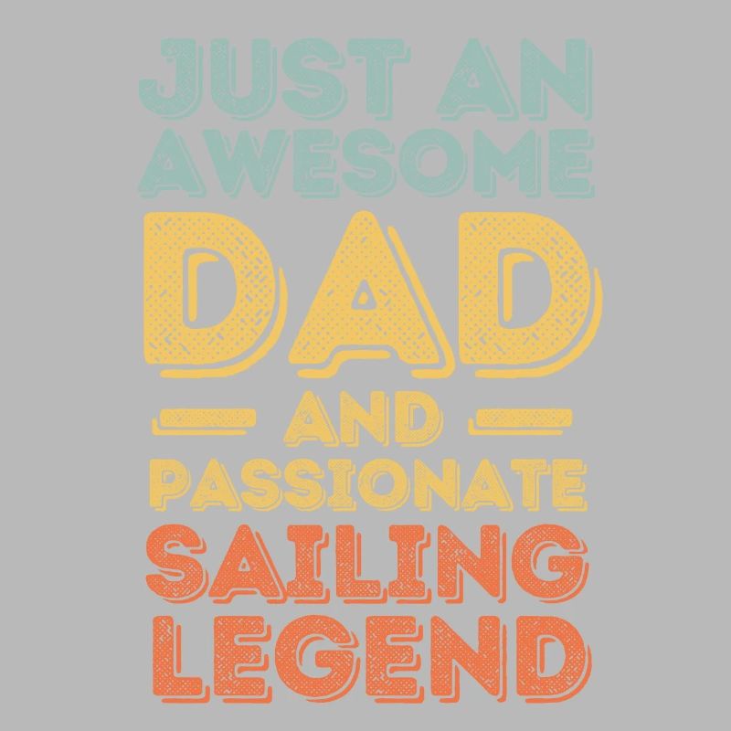 Dad sailing retro