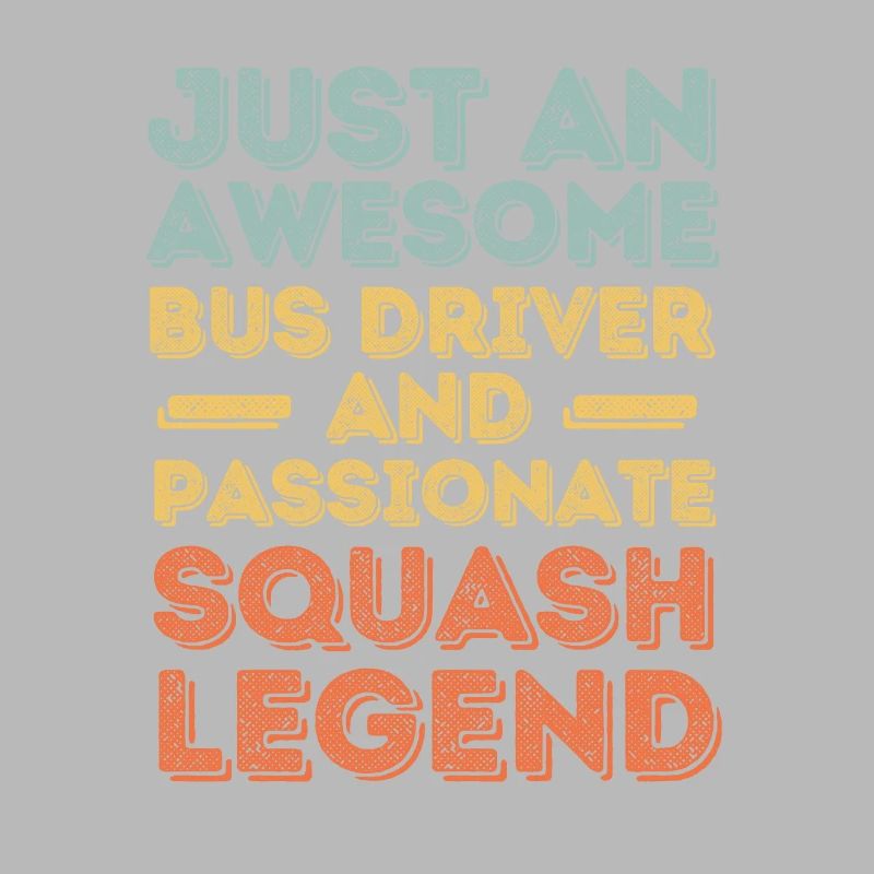 Chauffeur de bus squash rétro