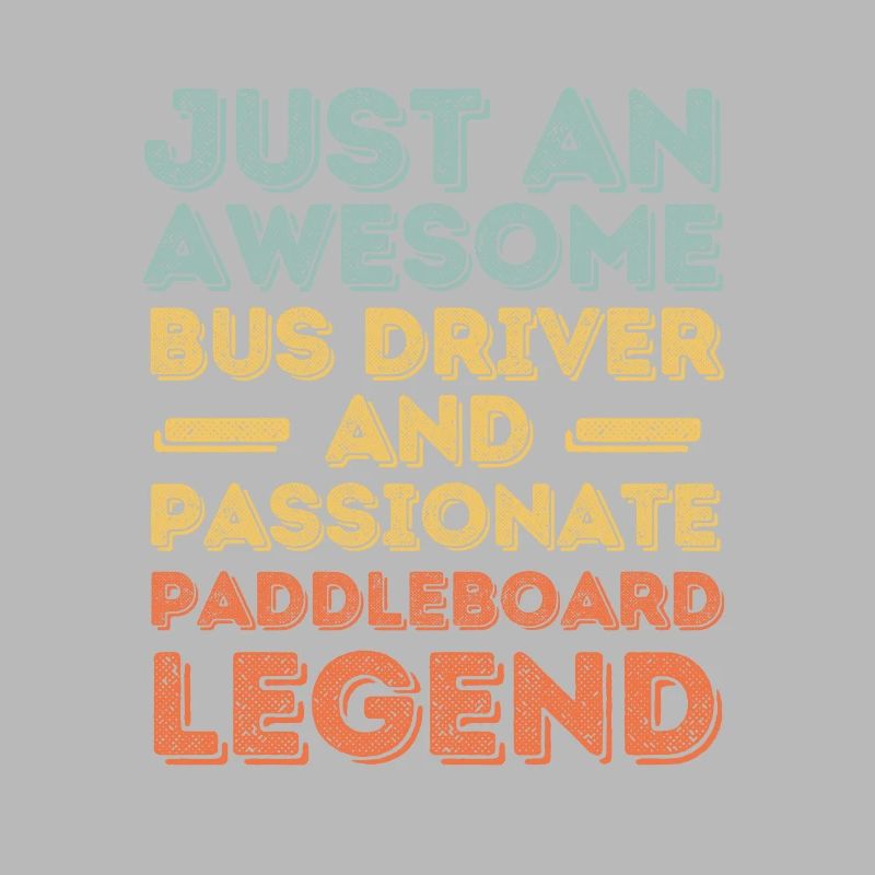 Bus driver paddleboard retro
