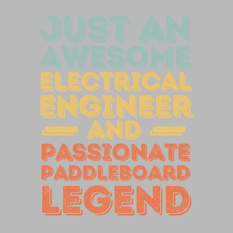 Electrical engineer paddleboard retro