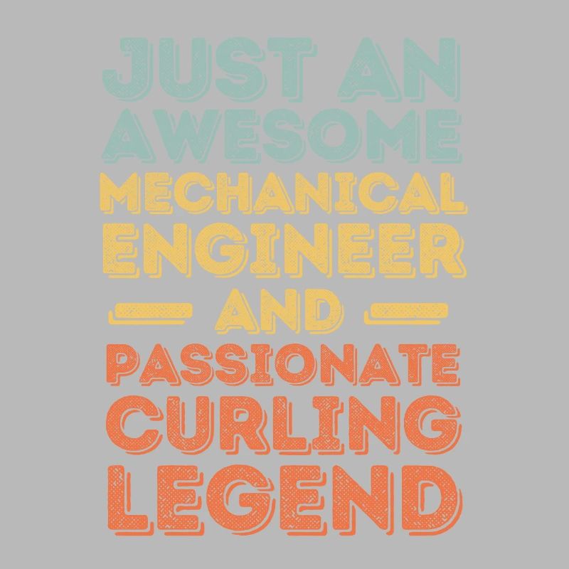 Mechanical Engineer Curling retro