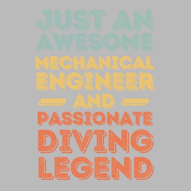 Mechanical Engineer Diving retro