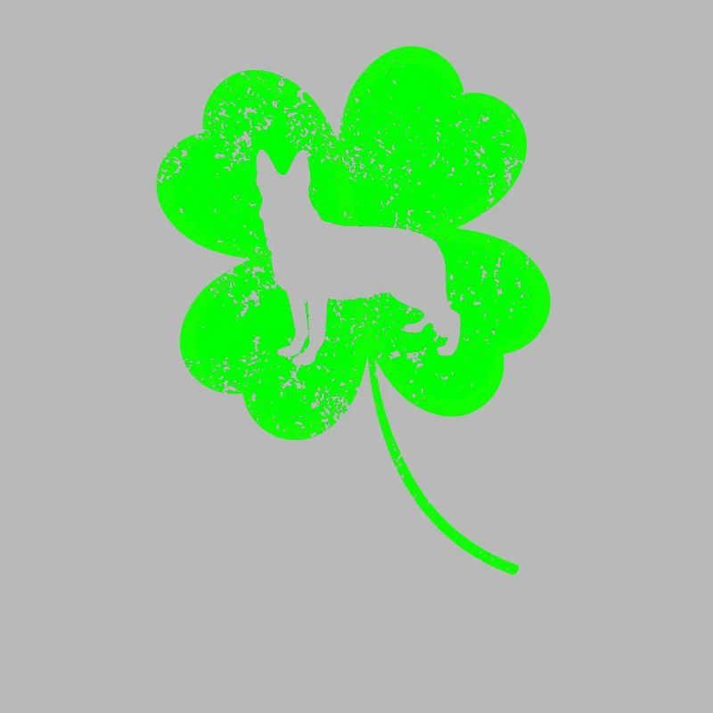 German-shepherd St.Patrick's day Shamrock