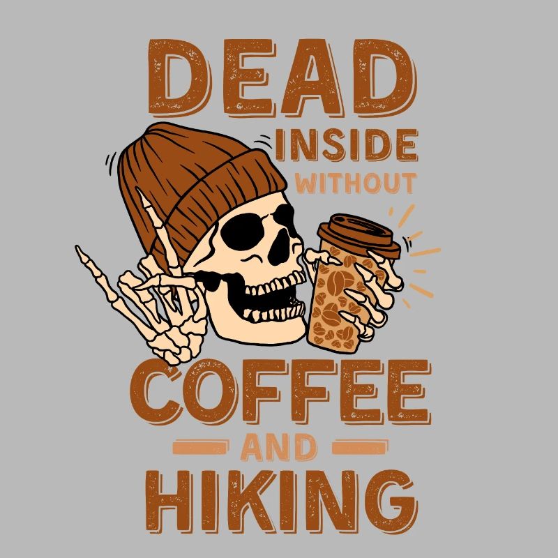 Coffee Hiking skeleton