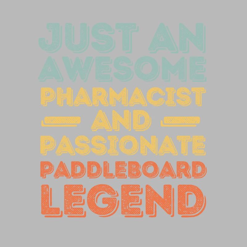 Pharmacist Paddleboard legend retro