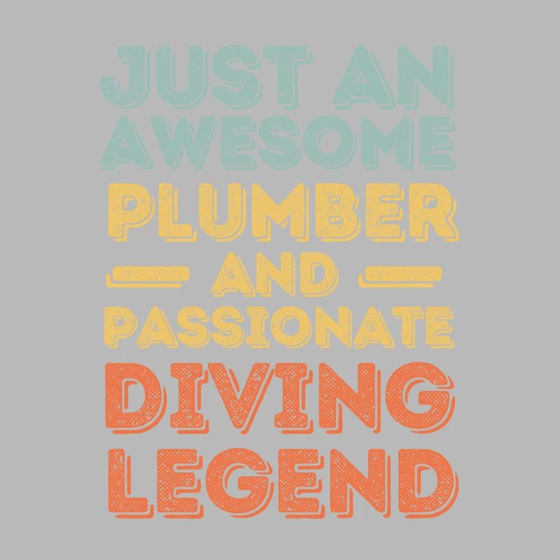 Plumber Diving legend retro