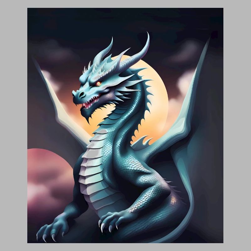 Grauer Drache