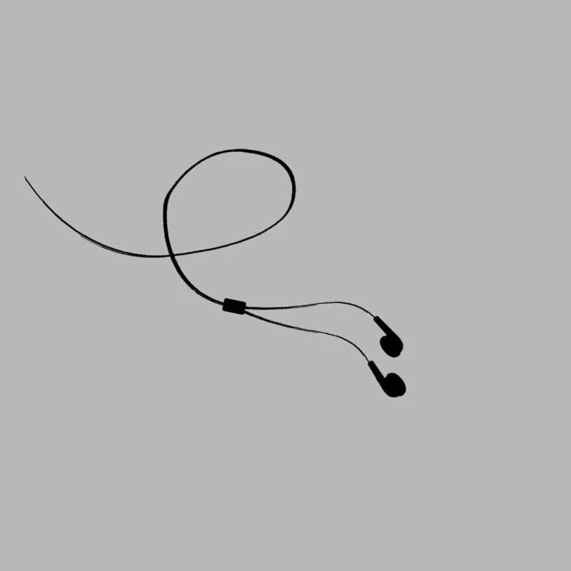 Casque dans l'oreille