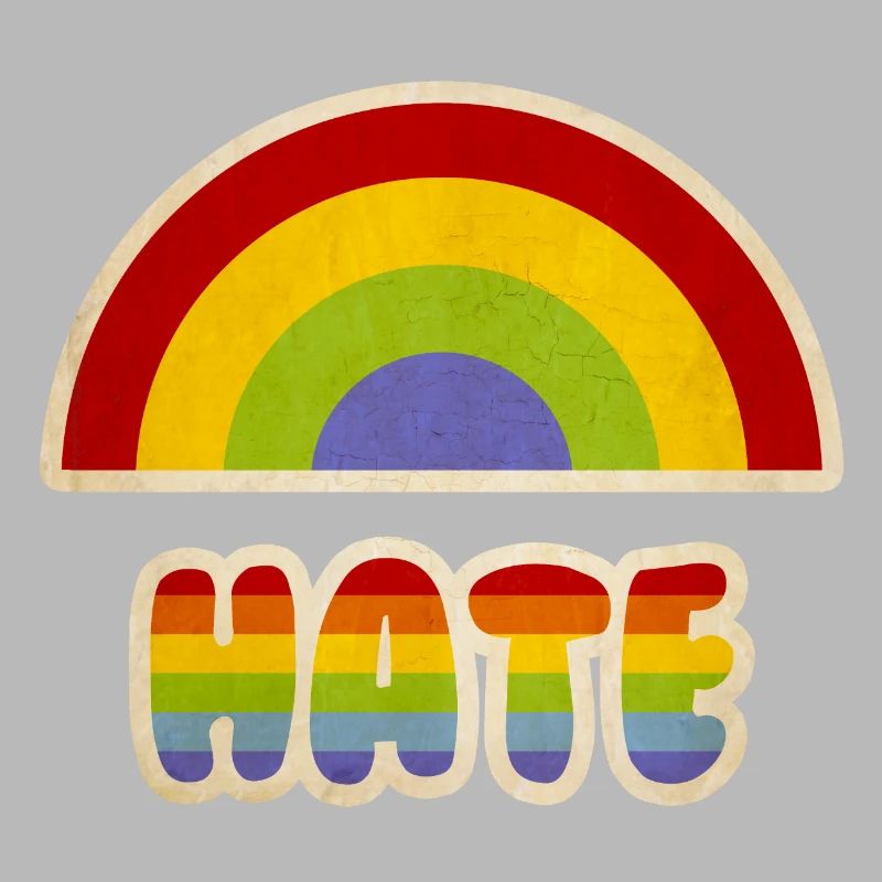 Rainbow hate parody