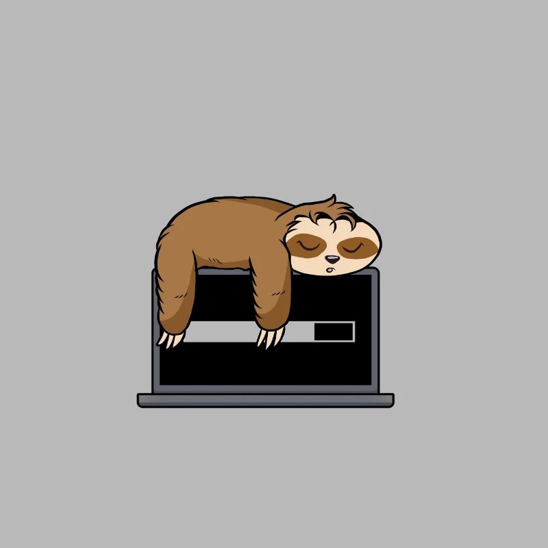 The Code Is Compiling Funny Sloth Programming Nerd