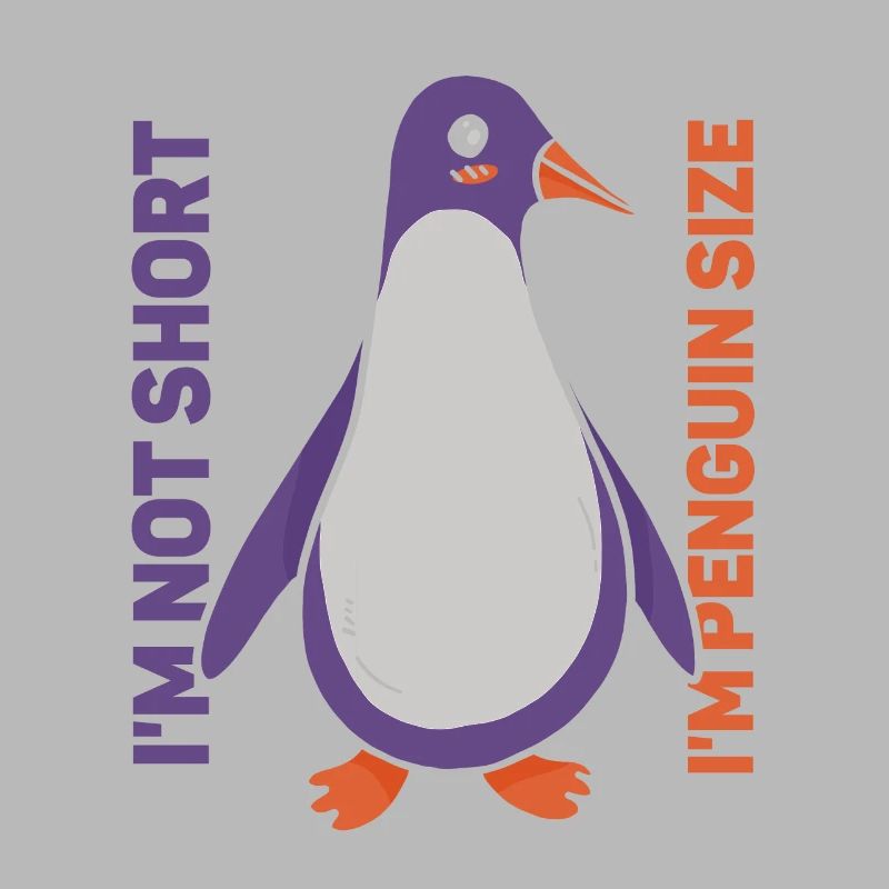 Ich Bin Nicht Klein Ich Bin Pinguingröße Pinguin
