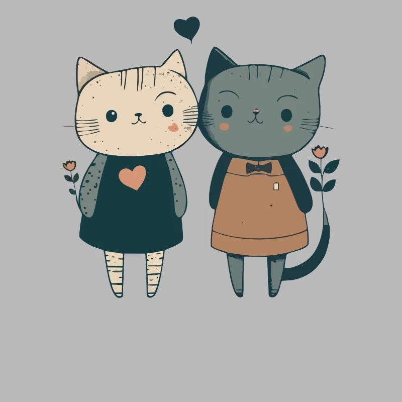 cute cat pair