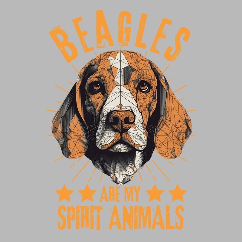 Beagle Lover Geometry Beagle Art