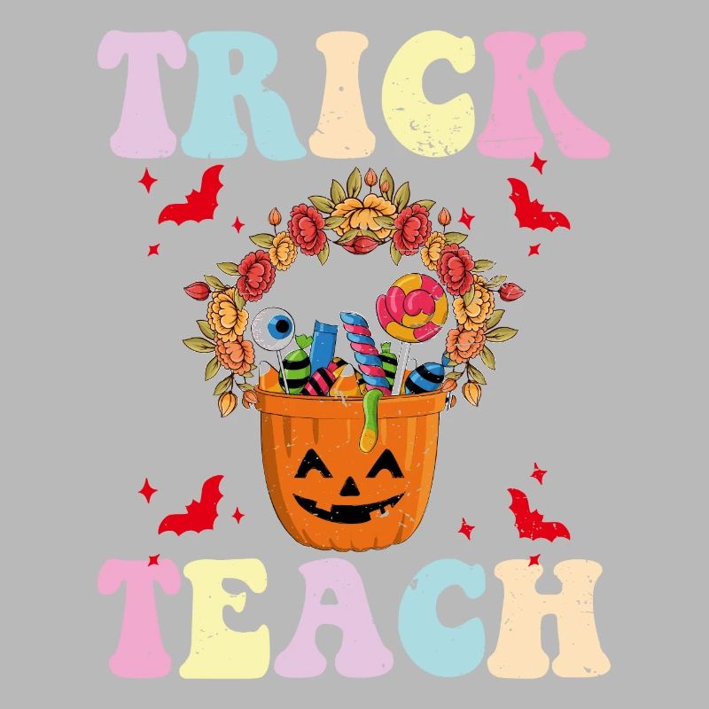 Trick oder lehren Sie lustige Halloween-Lehrer