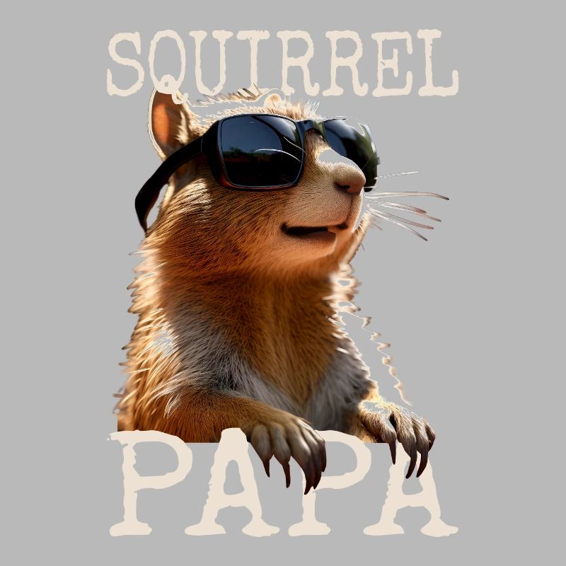 Squirrel Dad Squirrel Daddy Father's Day Dad Paps