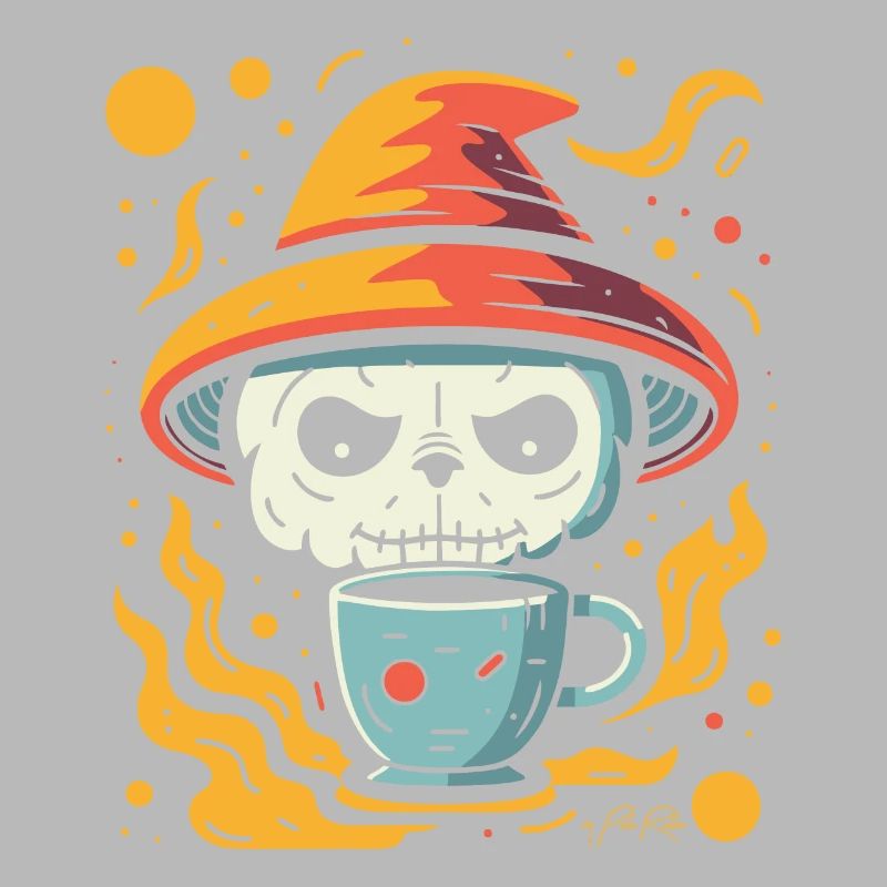 Coffee, Space, Nerd, Skull, Panda, Magic