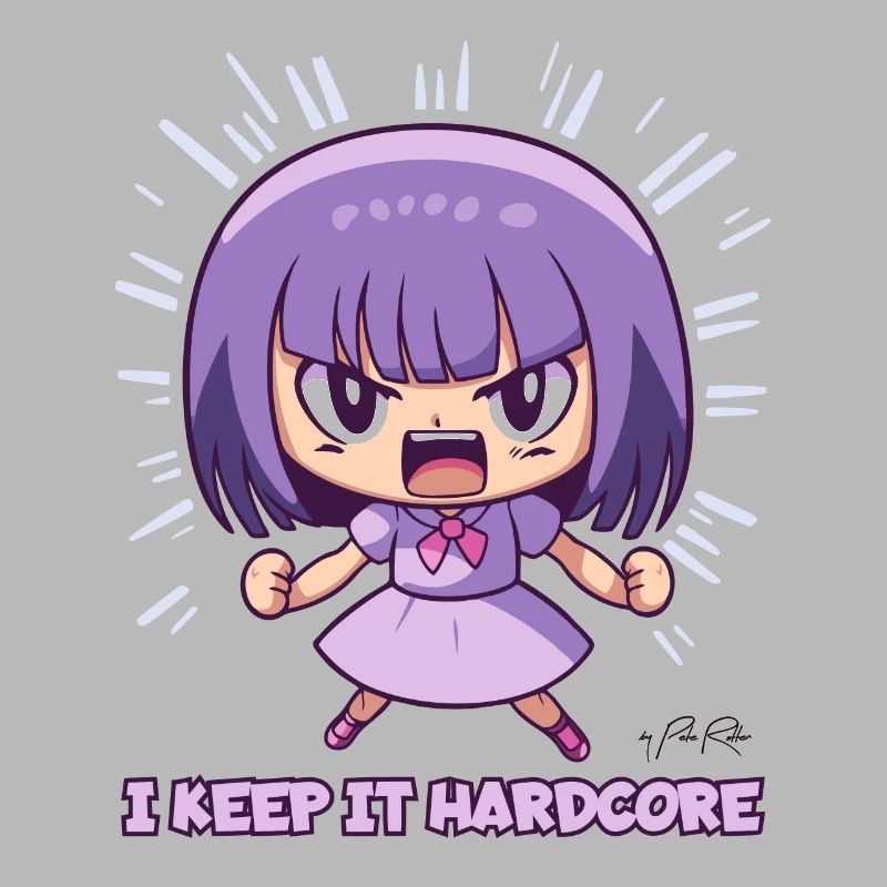 La fille d’anime « Keep it Hardcore »