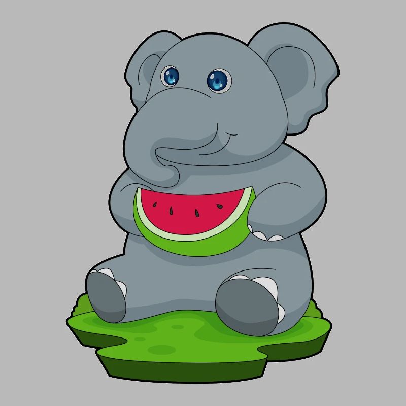 Éléphant Pastèque Fruit