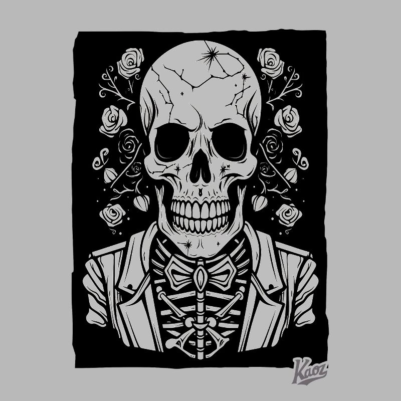 Happy Skeleton Skull Skull