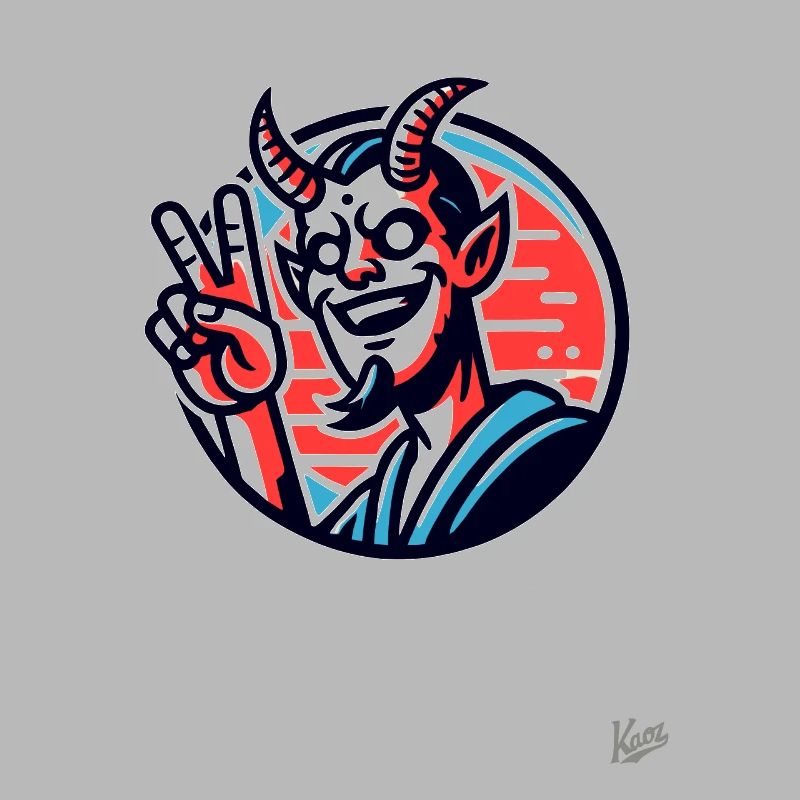 Peace sign from the swag devil