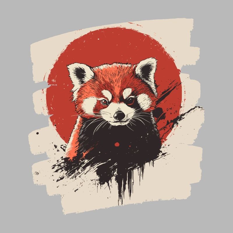 Roter Panda Retro