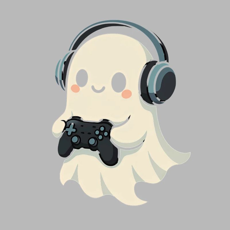 Geist mit Kopfhörer Spielcontroller