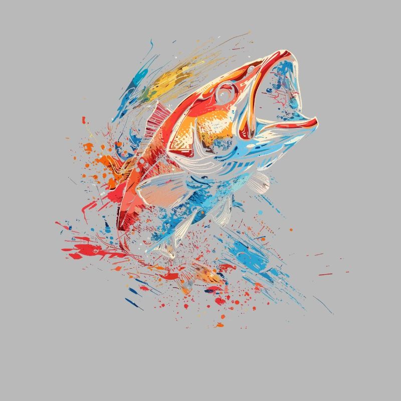Fisch Farbklecks