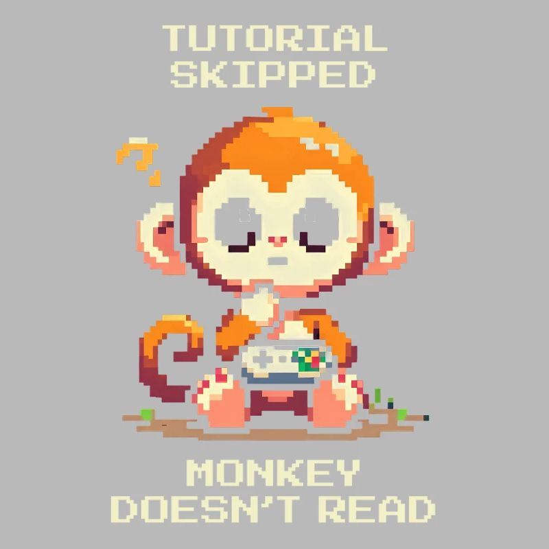 Tutorial geskippt – Affe liest nicht | Noob-Humor