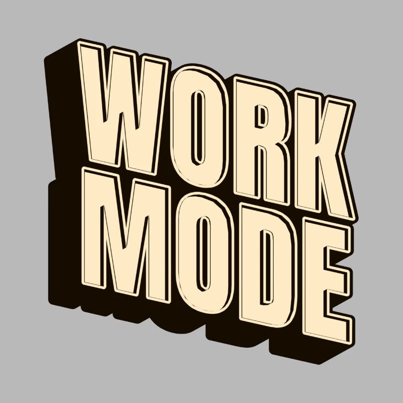 Work Mode – Minimal Work & Job Shirt