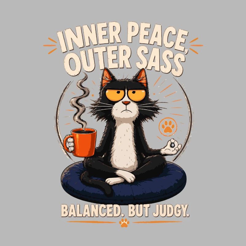 Inner Peace Outer Sass Cat