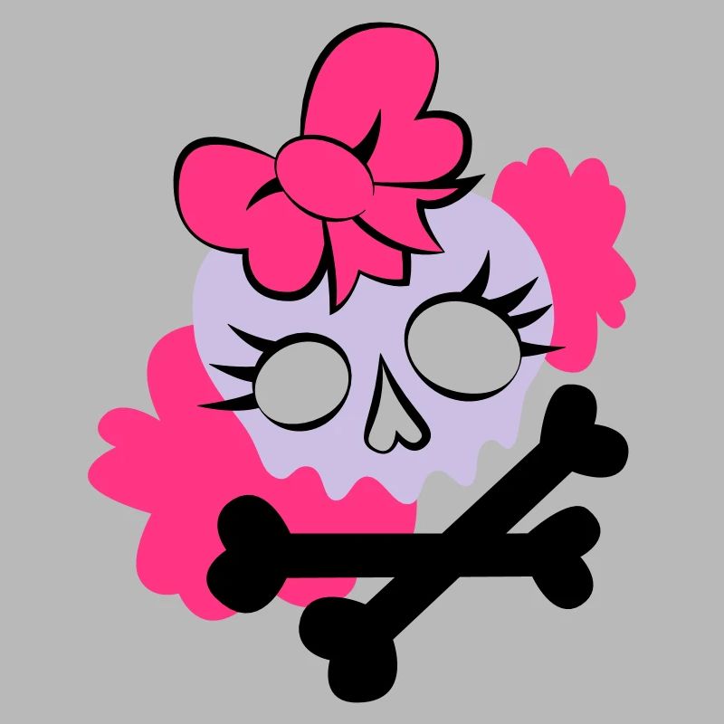 Tête de mort girly