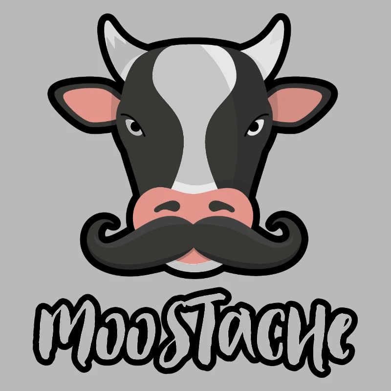 Vache Moostache - Vache avec moustache