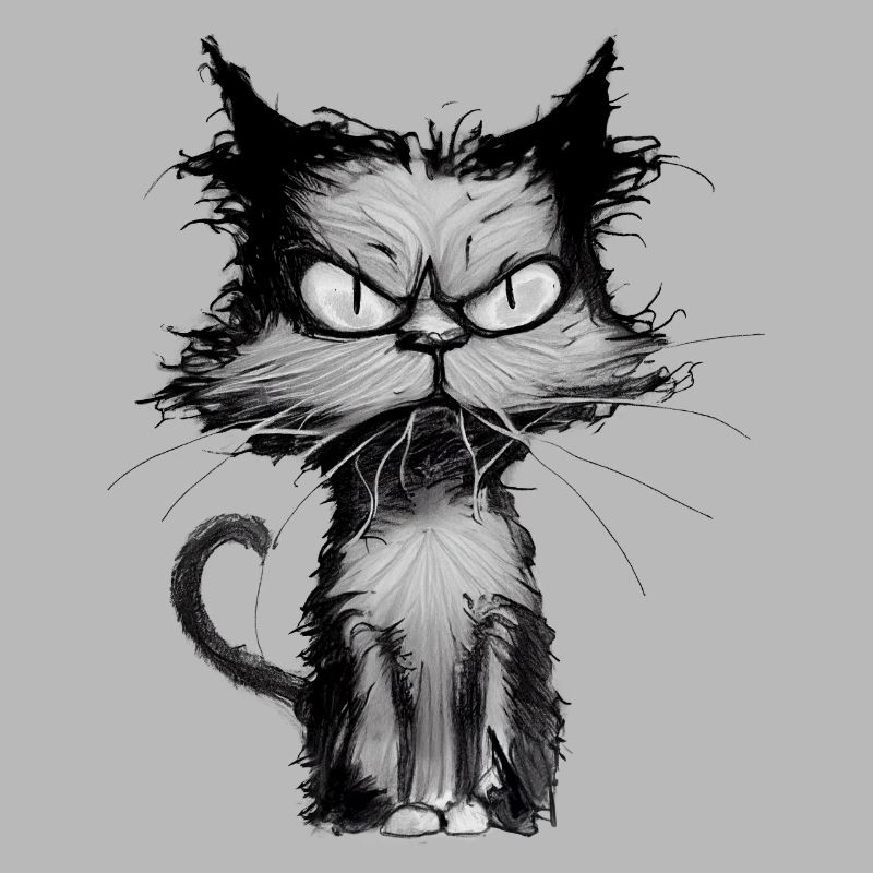 kleiner grumpy Kater