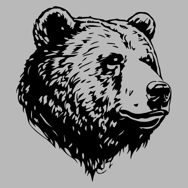 Bear Grizzly Head
