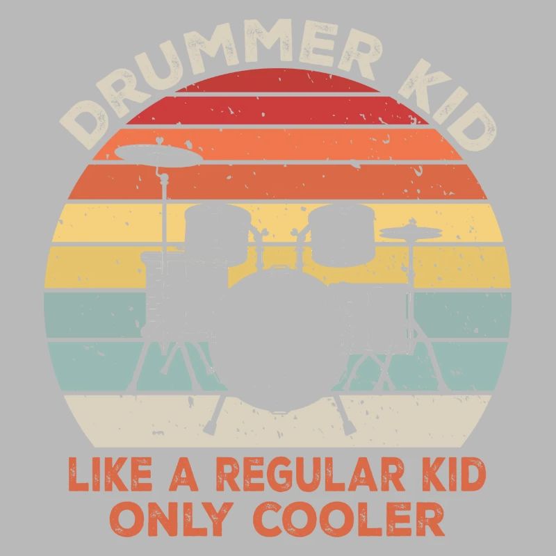 Drummer kid like a regular kid only cooler
