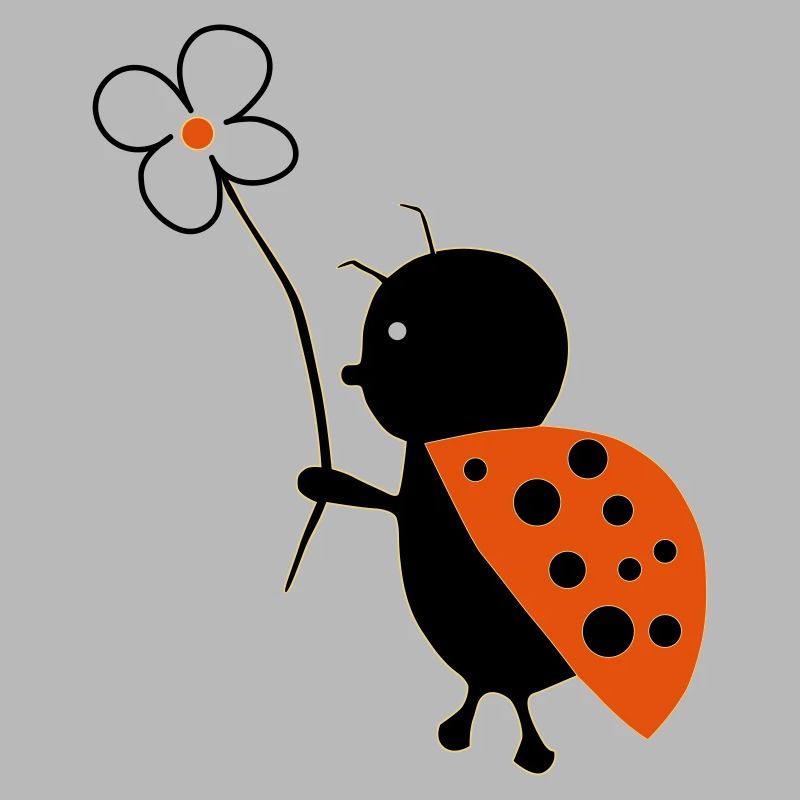 Ladybug with flower