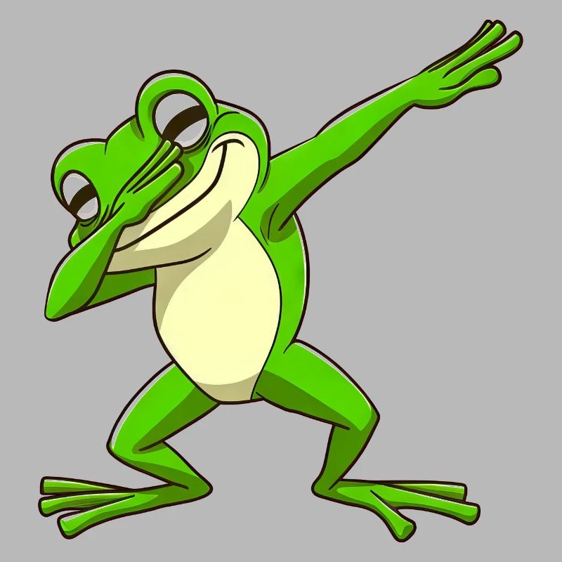 Cool Frog Dabbing Pose Trendy