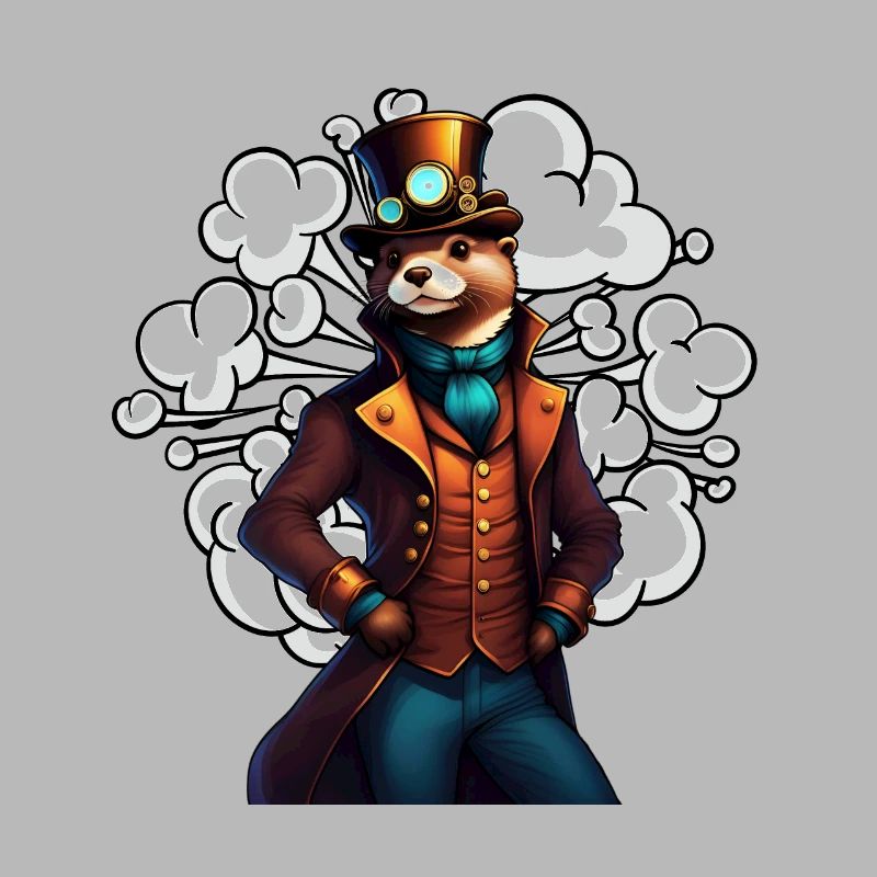 Erfindergeist Otter Steampunk Technikotter